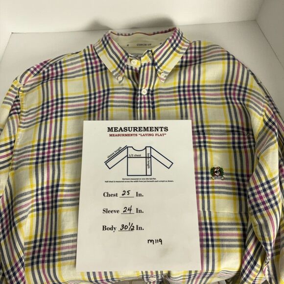 Cinch Men’s L Plaid Western Cowboy Shirt Long Sleeve Button Down Rodeo Style - Picture 7 of 9